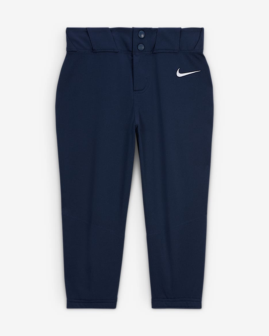 Pants de softball para niña talla grande Nike Vapor Select 2 - Azul marino universitario/Blanco