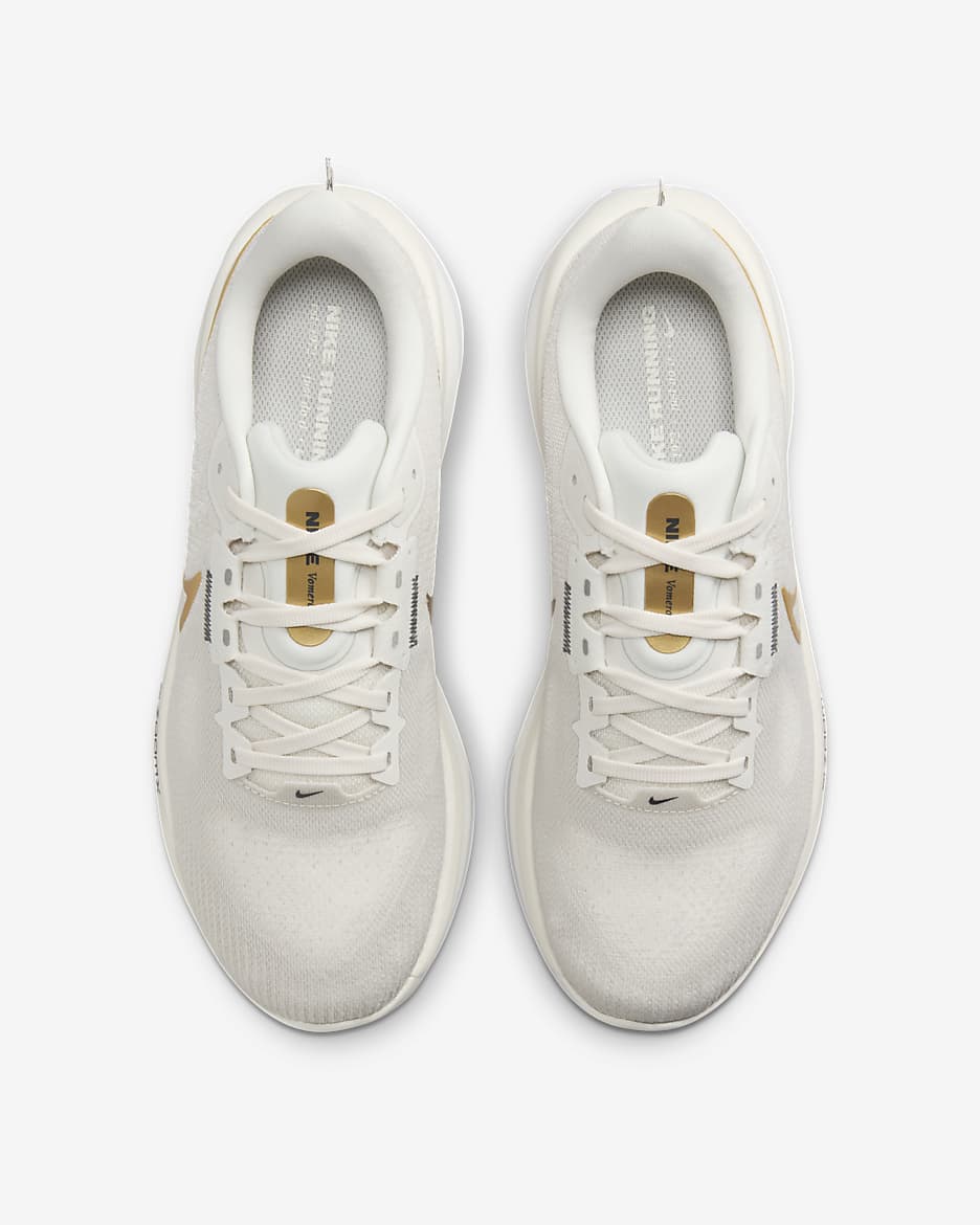 Damskie buty do biegania po asfalcie Nike Vomero 17 - Phantom/Light Bone/Sail/Metallic Gold