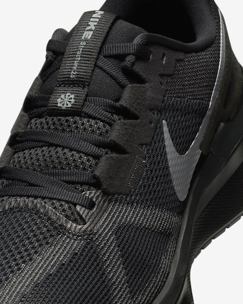 Tenis de correr en pavimento para hombre Nike Structure 25 - Negro/Negro/Gris hierro