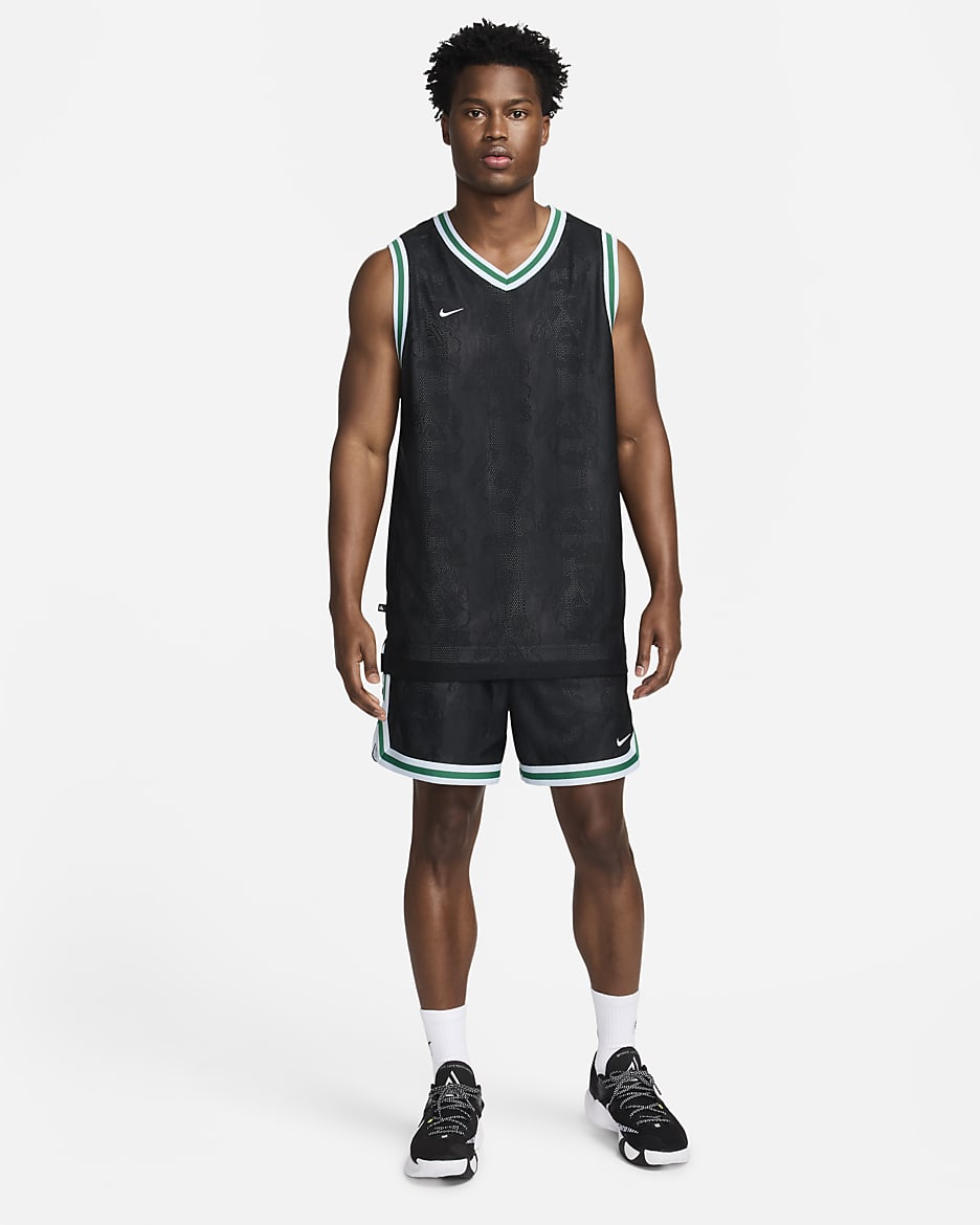 Maillot de basket Giannis Dri-FIT DNA pour homme - Noir/Blue Tint/Blanc