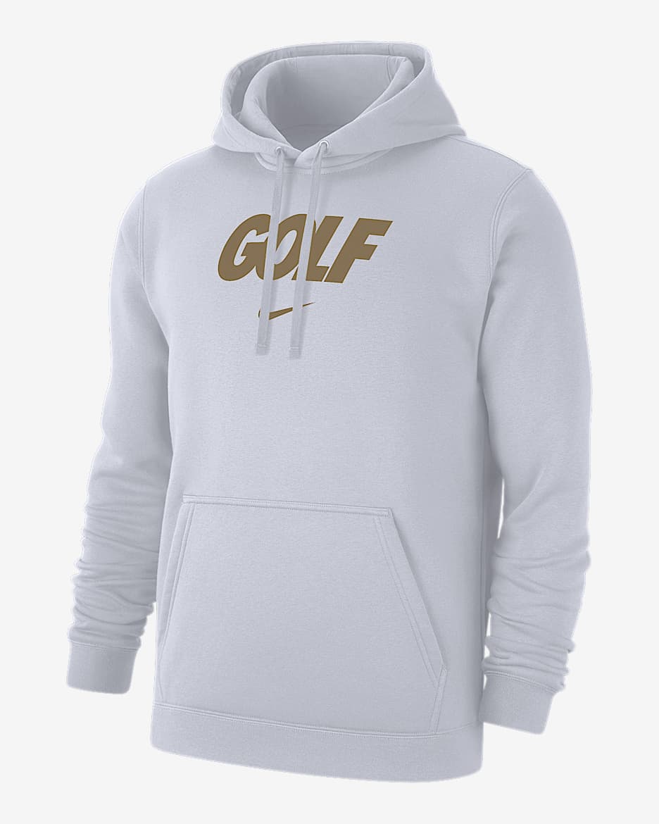 Nike Club Men's Golf Fleece Pullover Hoodie - White