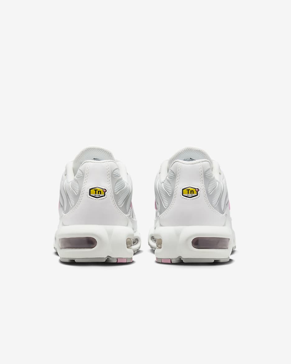 Nike Air Max Plus Zapatillas - Mujer - Summit White/Grey Fog/Plata metalizado/Pink Rise