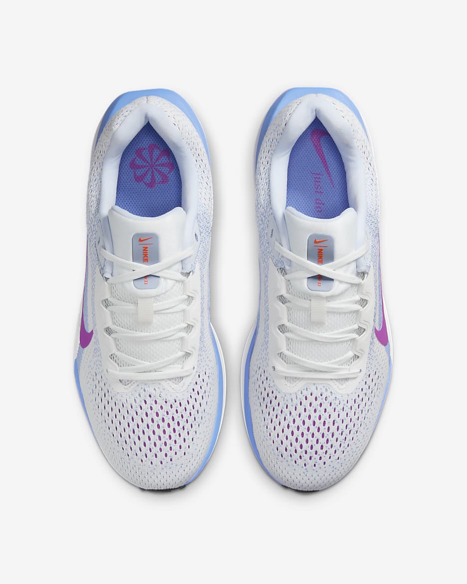 Nike Winflo 11 Women's Road Running Shoes - Summit White/Royal Pulse/Football Grey/Hyper Violet