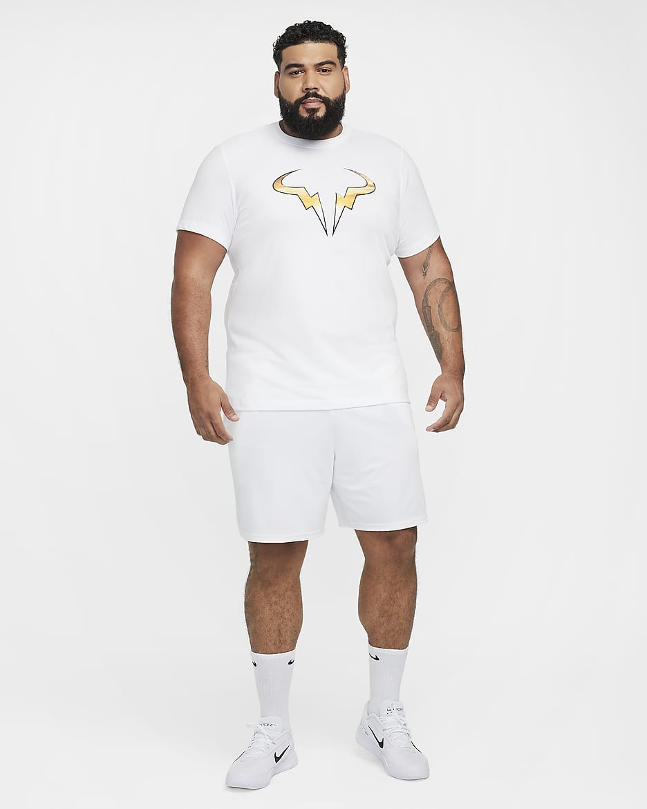 Męski T-shirt do tenisa NikeCourt Dri-FIT Rafa - Biel