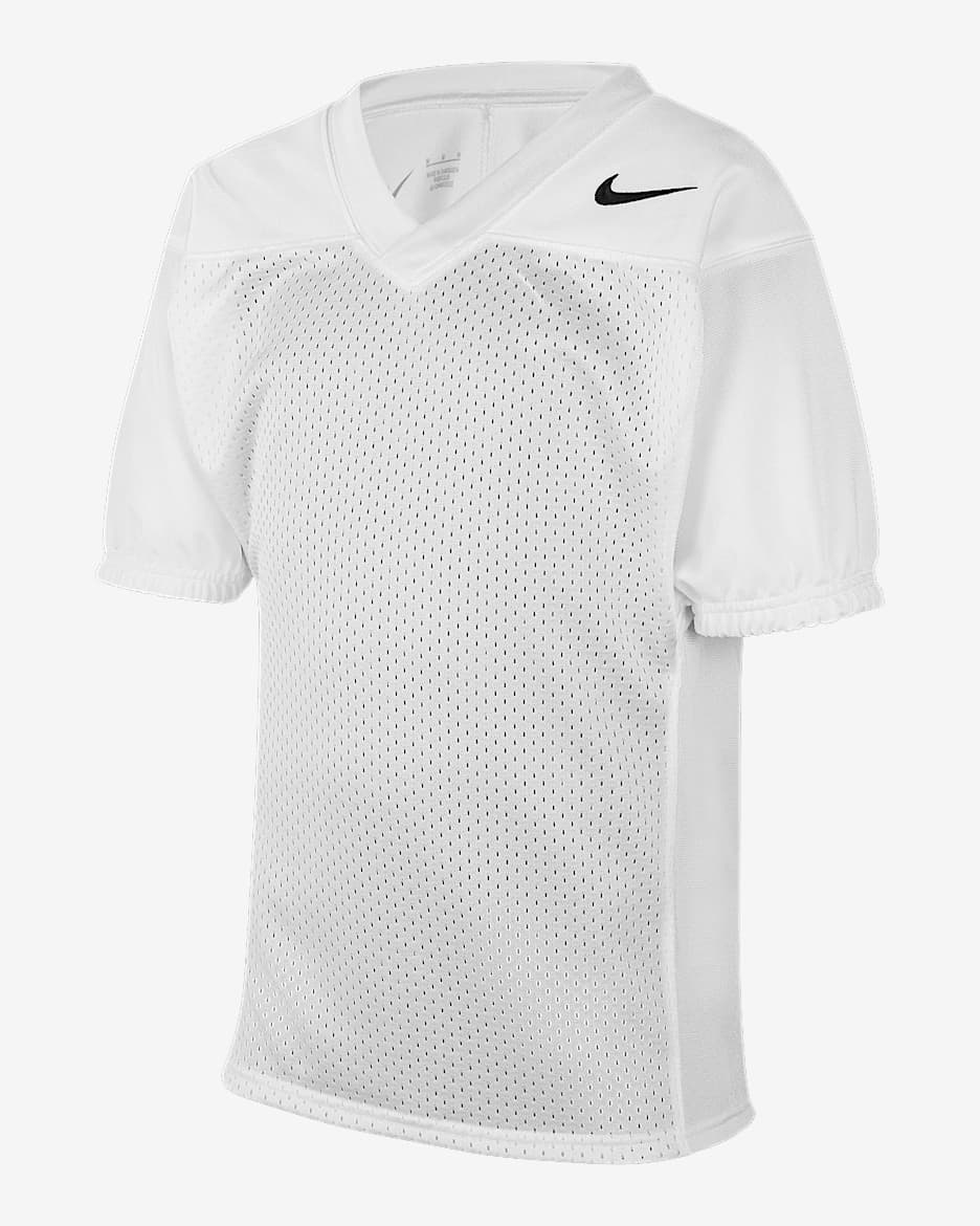 Jersey de fútbol americano para niños talla grande Nike Practice - Blanco team/Negro team