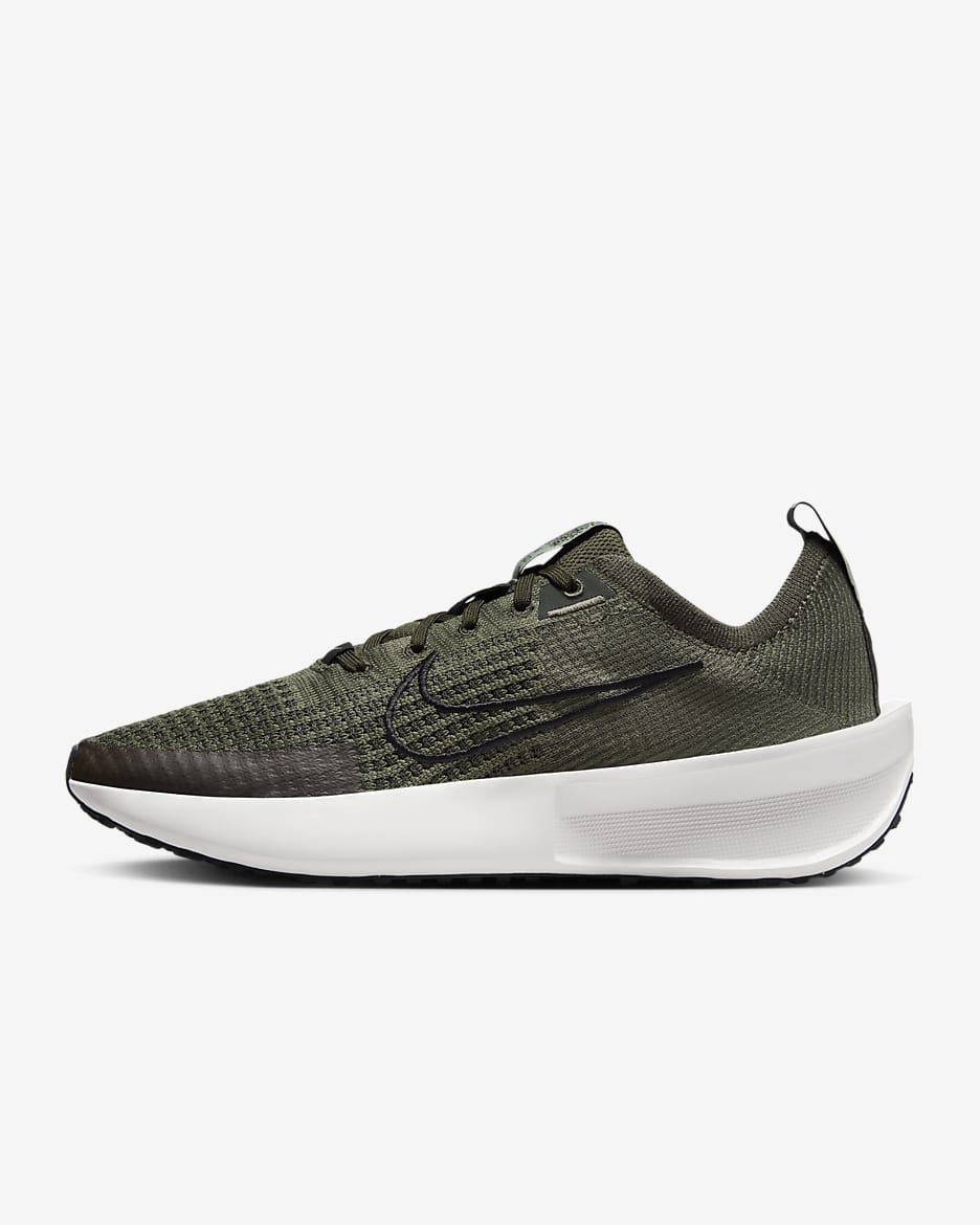 Nike Interact Run Women's Road Running Shoes - Cargo Khaki/Jade Horizon/Summit White/Black