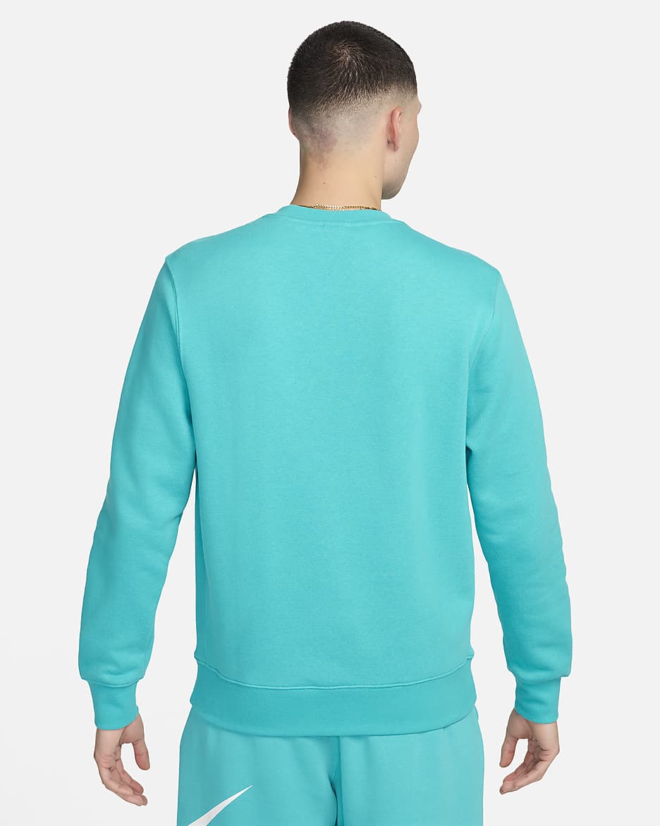 Nike Sportswear Club Fleece Erkek Crew Üst - Dusty Cactus/Beyaz