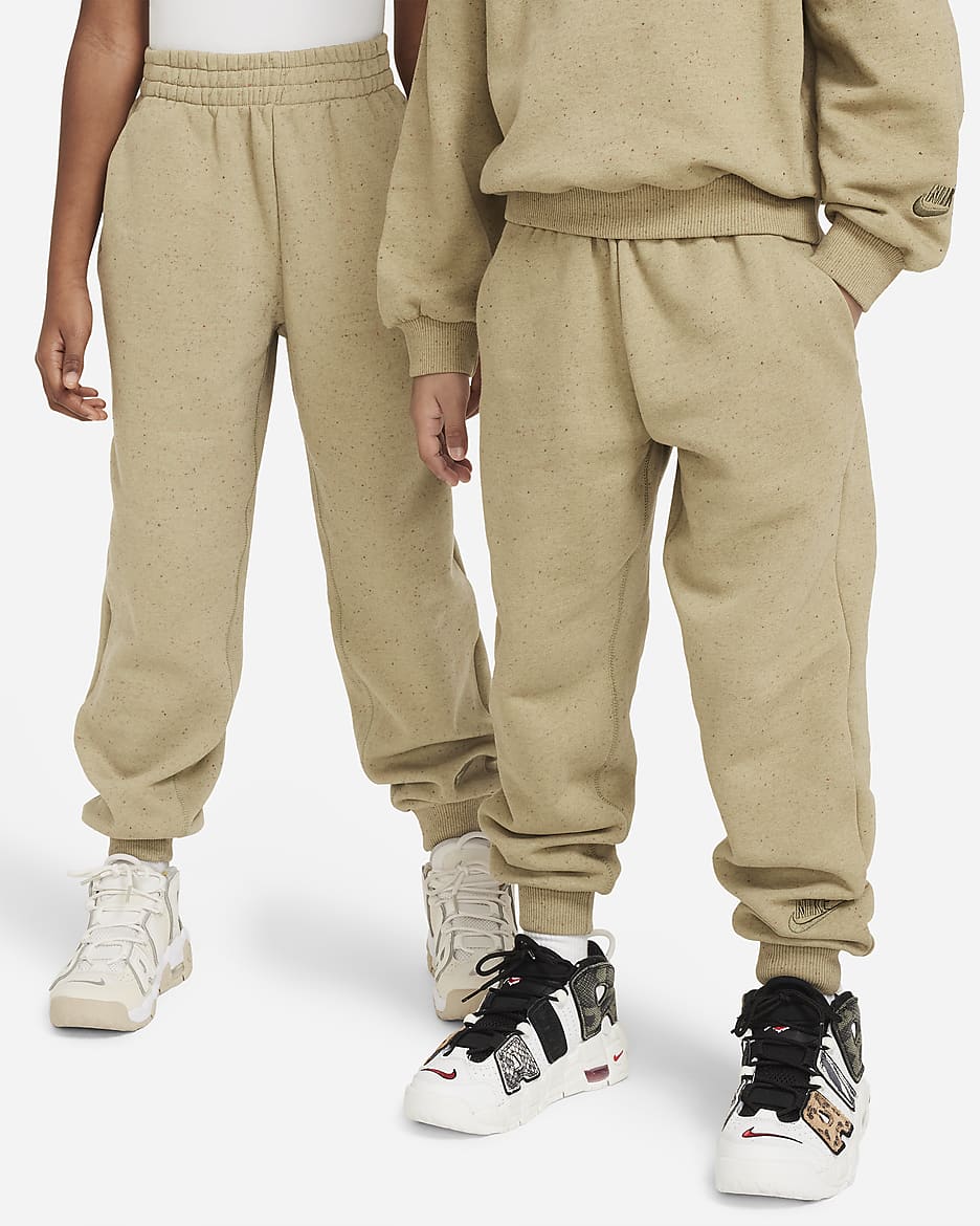 Nike Sportswear Icon Fleece EasyOn Older Kids' Loose Joggers - Neutral Olive/Medium Olive