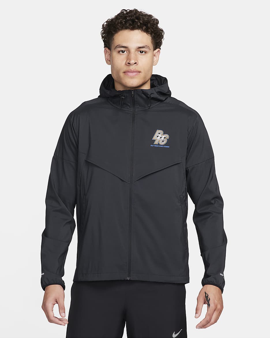 Nike Windrunner Running Energy Repel Laufjacke für Herren - Schwarz/Schwarz/Hyper Royal