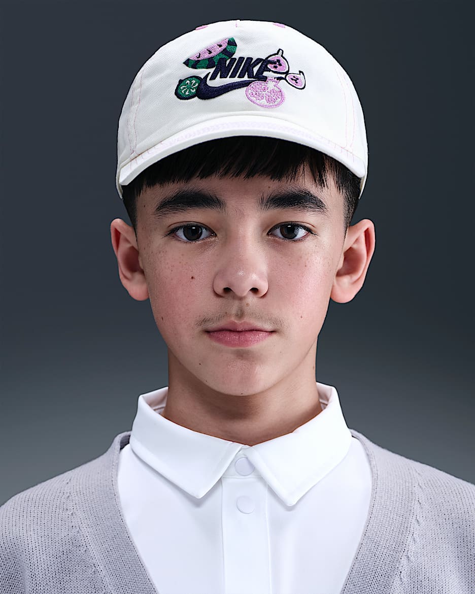 Gorra sin estructura para niños talla grande Nike Club - Vela/Flamenco mágico