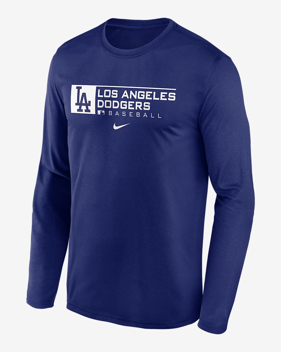 Playera de manga larga para hombre Nike Dri-FIT Team (MLB Los Angeles Dodgers) - Royal