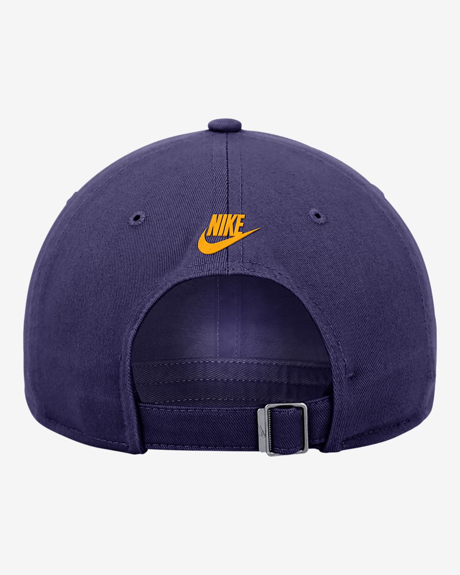 LSU Logo Nike College Adjustable Cap - Orchid