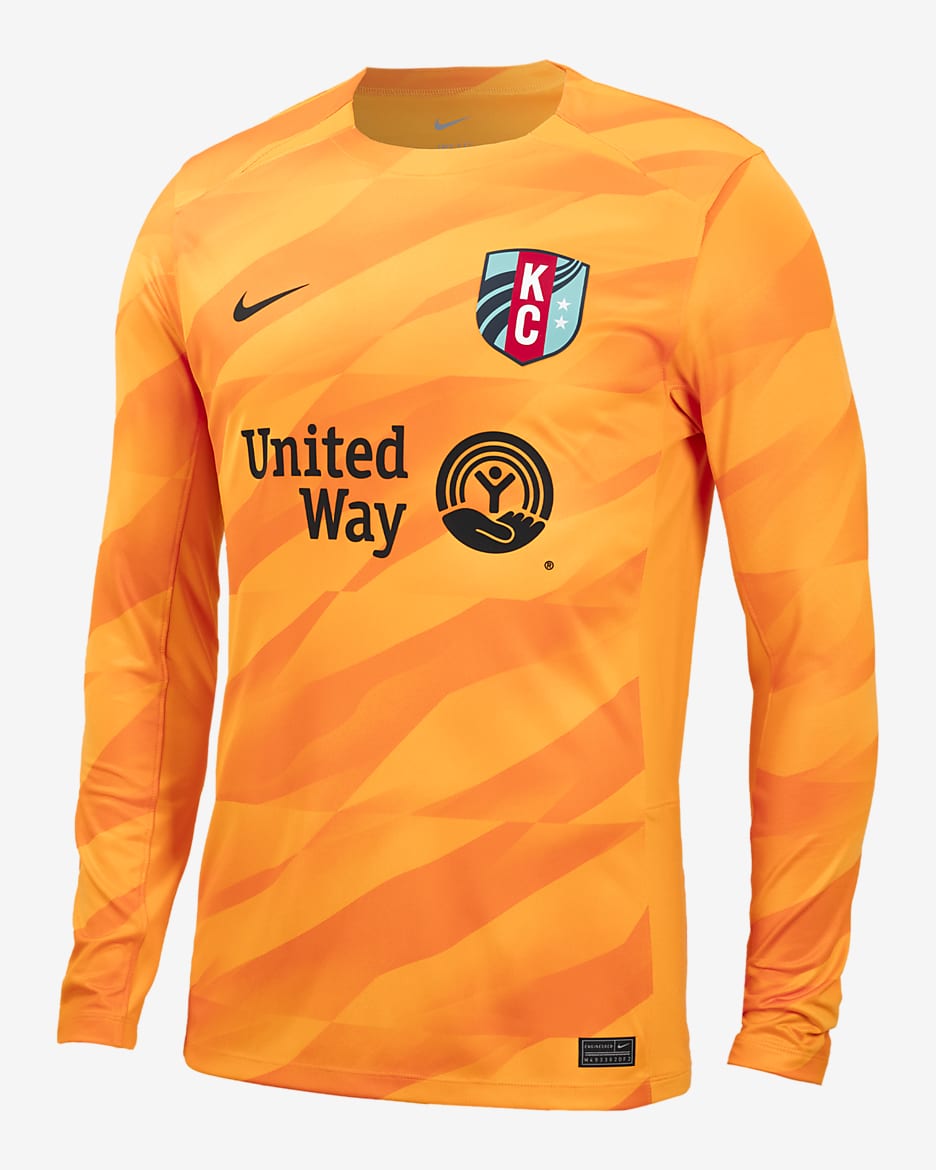 Kansas City Current 2024 Goalkeeper Nike NWSL Long-Sleeve Replica Jersey - Taxi/Vivid Orange