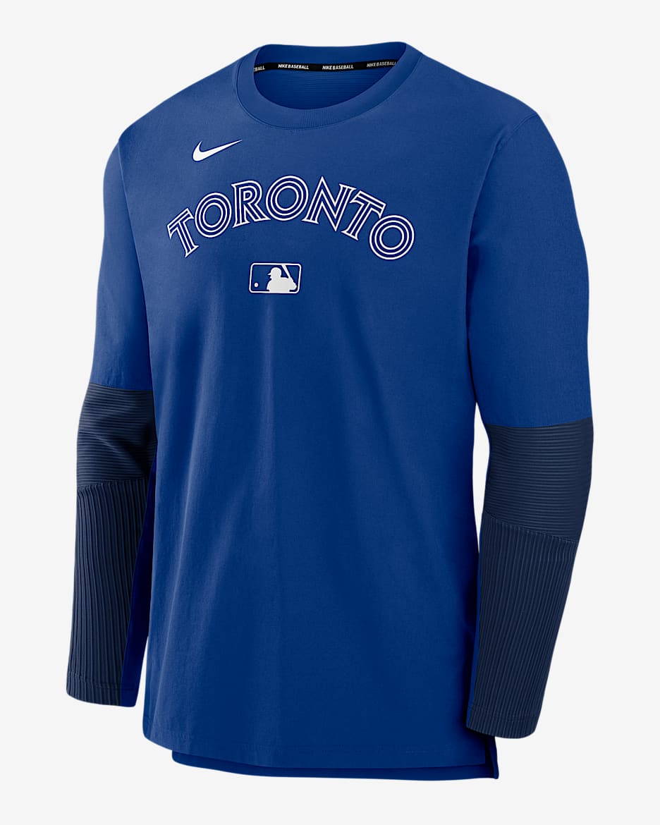 Sudadera sin cierre Nike Dri-FIT de la MLB para hombre Toronto Blue Jays Authentic Collection Player - Royal