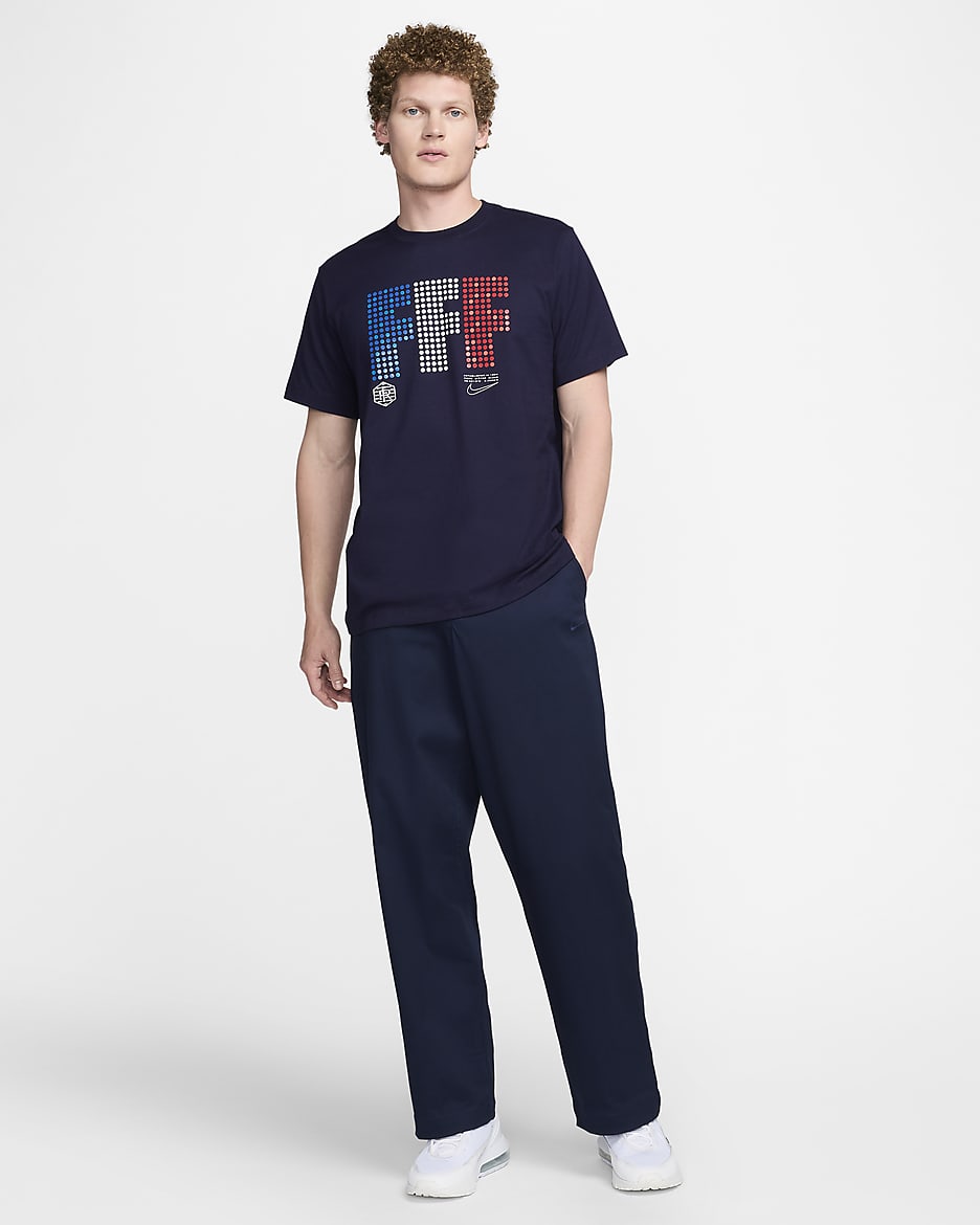 FFF Men's Nike Football T-Shirt - Blackened Blue