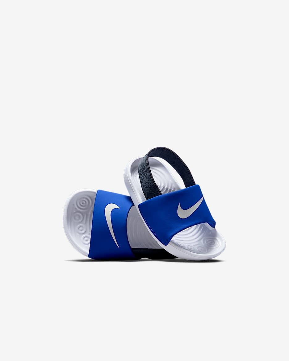 Nike Kawa Badeslipper für Babys und Kleinkinder - Game Royal/Thunder Blue/Weiß/Weiß