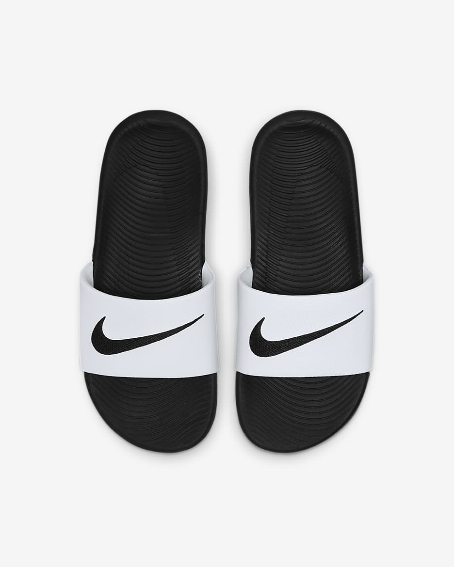 Nike Kawa Younger/Older Kids' Slide - White/Black