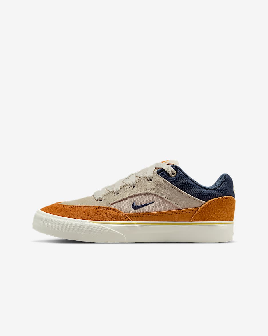Nike SB Malor Skateboardschuh (ältere Kinder) - Light Orewood Brown/Monarch/Sail/Thunder Blue