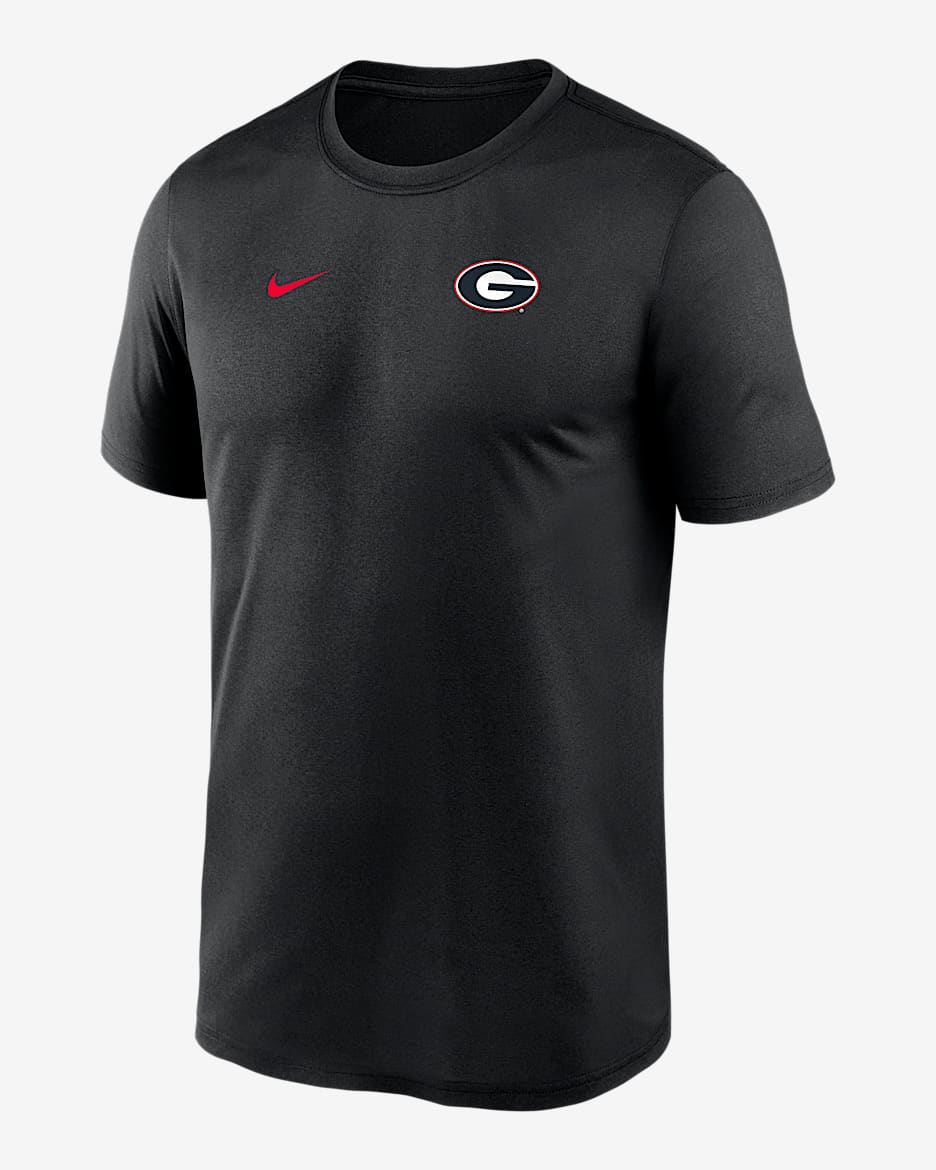 Georgia Sideline Legend Small Logo Men's Nike Dri-FIT College T-Shirt - Black