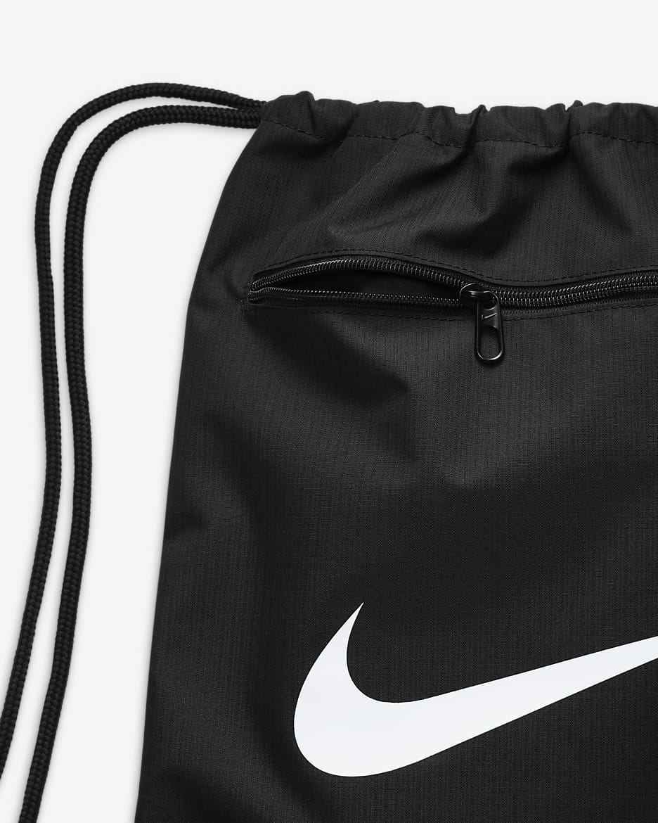 Sacca da training per la palestra Nike Brasilia 9.5 (18 l) - Nero/Nero/Bianco