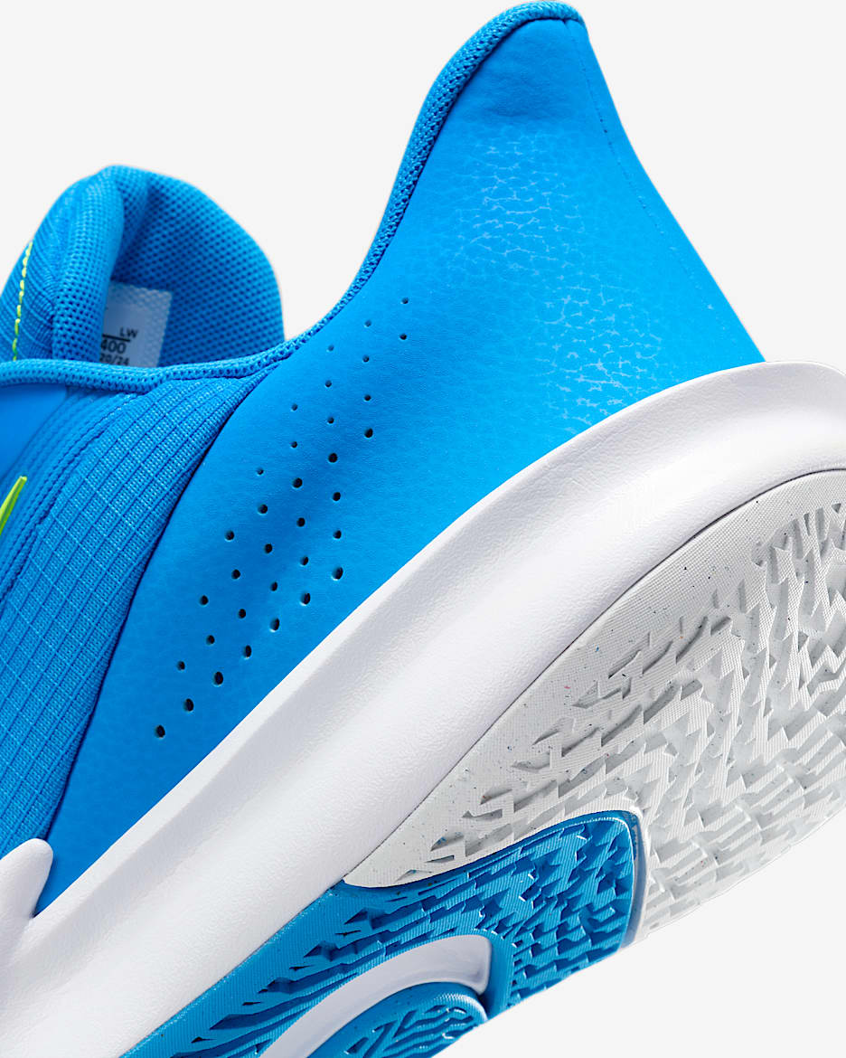 Nike Precision 7 Basketballschuh für Herren - Photo Blue/Volt/Weiß