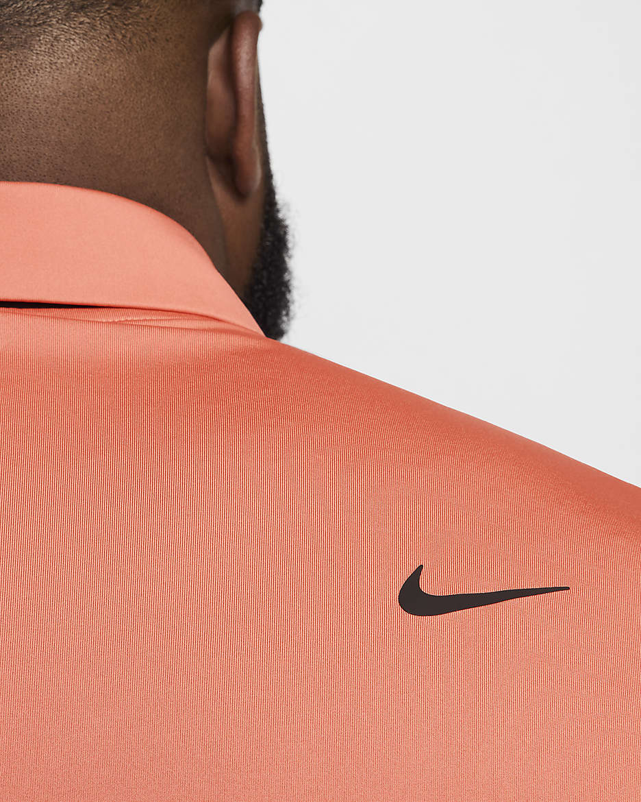 Polo da golf in tinta unita Nike Dri-FIT Tour – Uomo - Madder Root/Nero