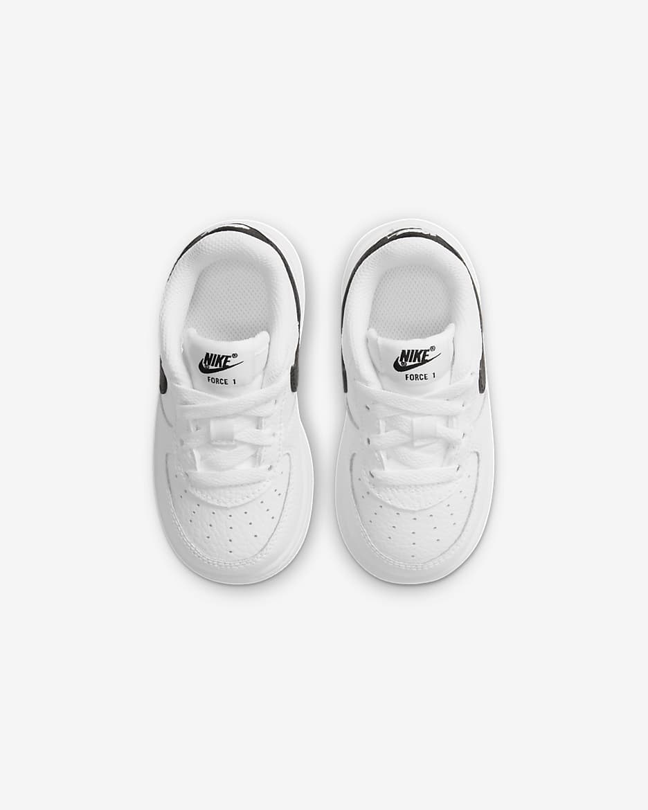 Calzado para bebé e infantil Nike Force 1 - Blanco/Negro