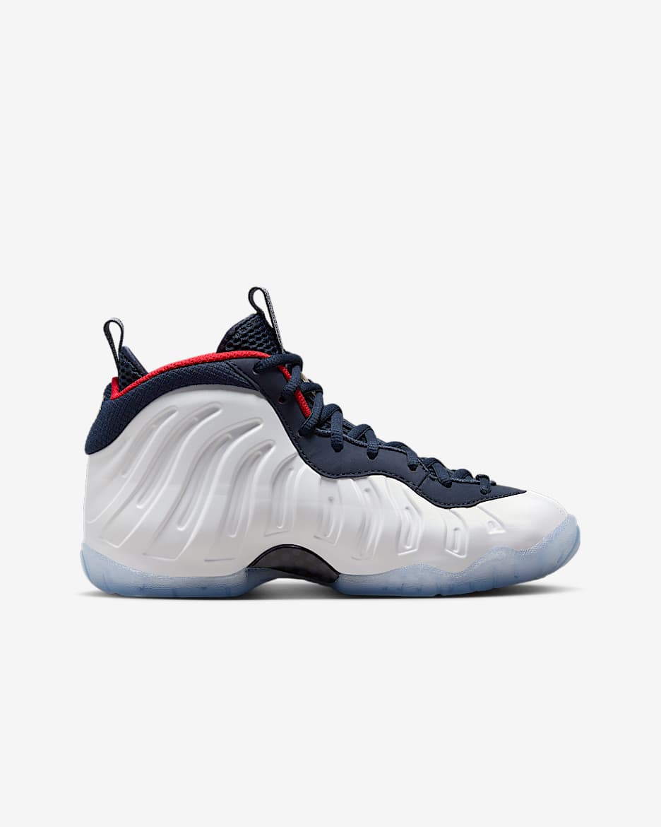 Little Posite Pro Navy Blue And Red Foams Red Foamposites Kids Store