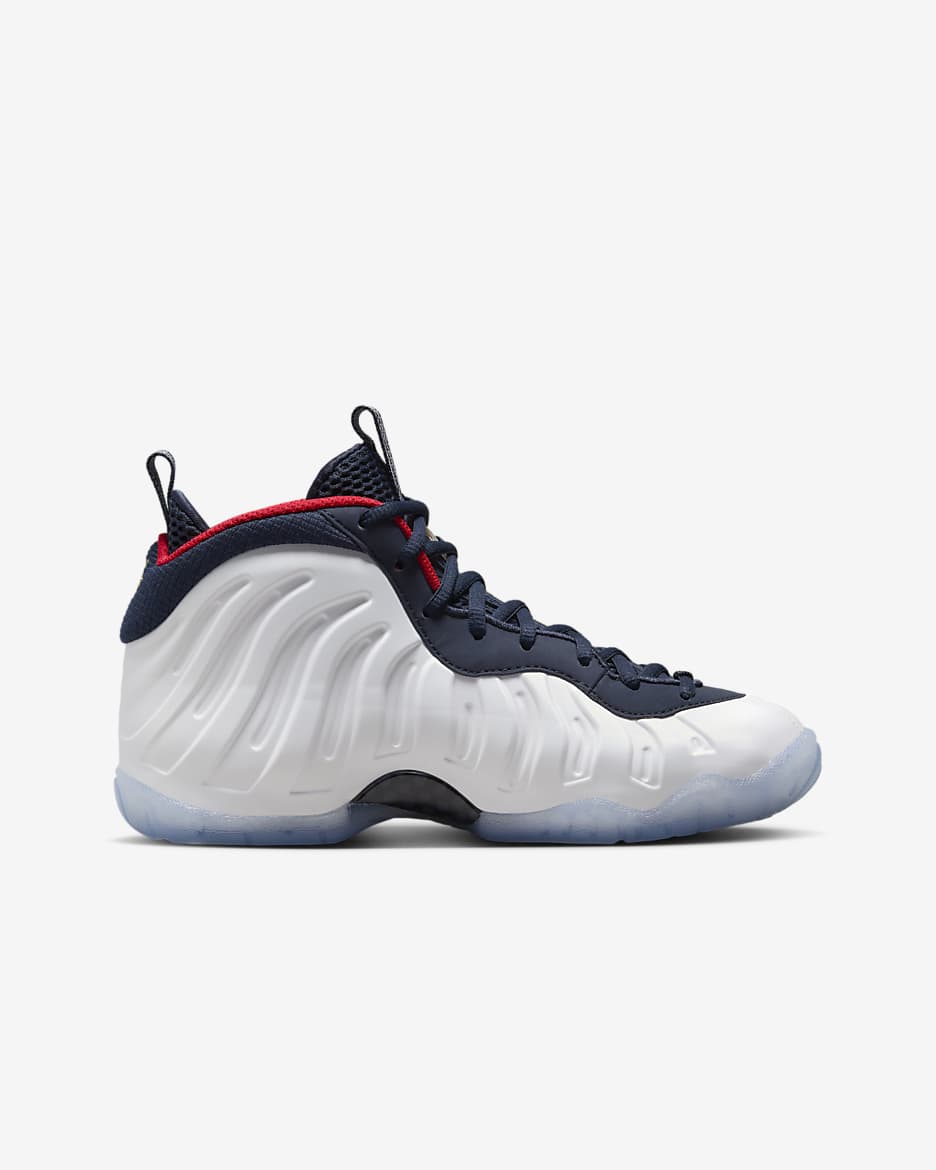 Little Posite Pro Navy Blue And Red Foams Red Foamposites Kids Store