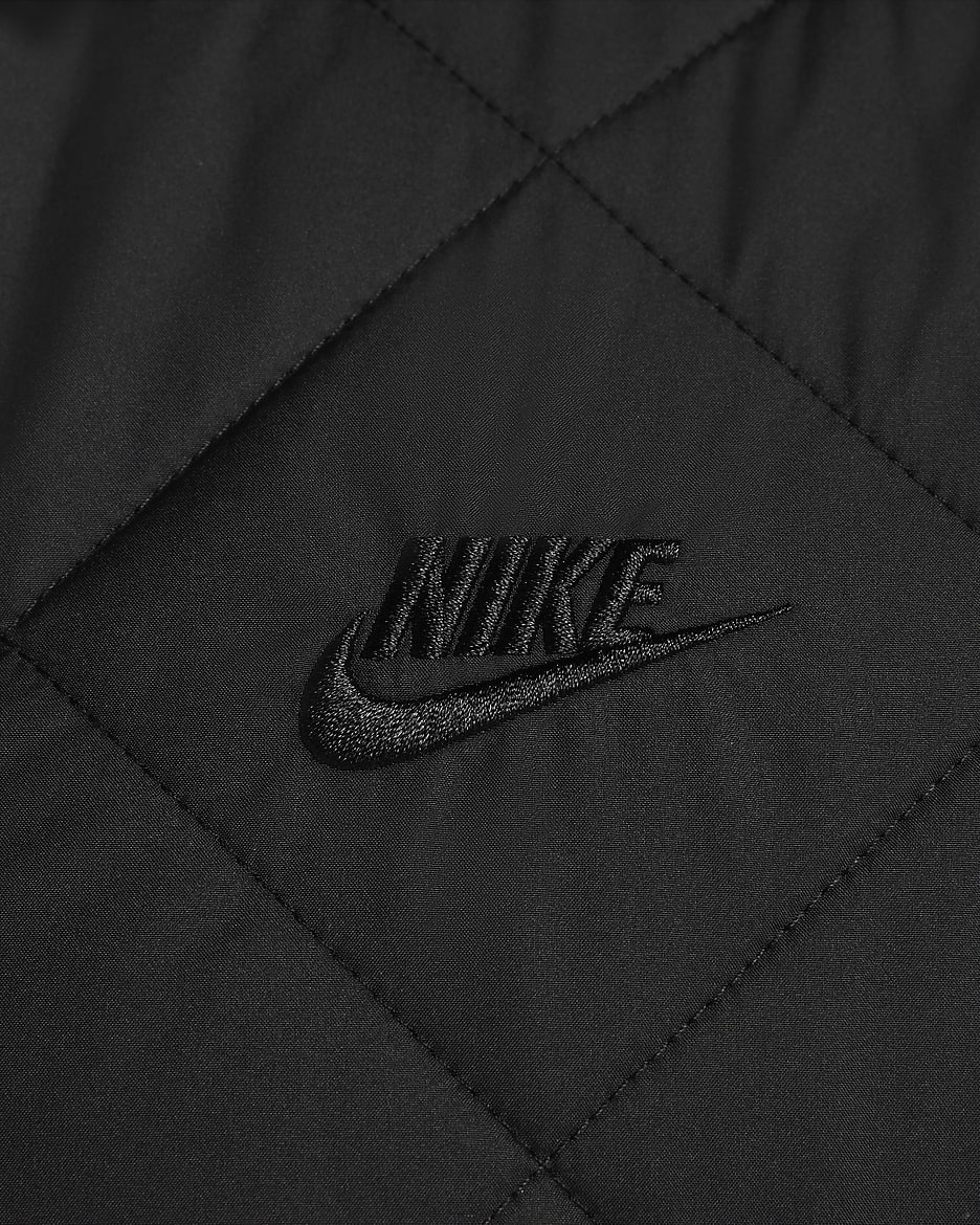 Veste isolante matelassée légère Therma-FIT Nike Club pour homme - Noir/Noir/Noir