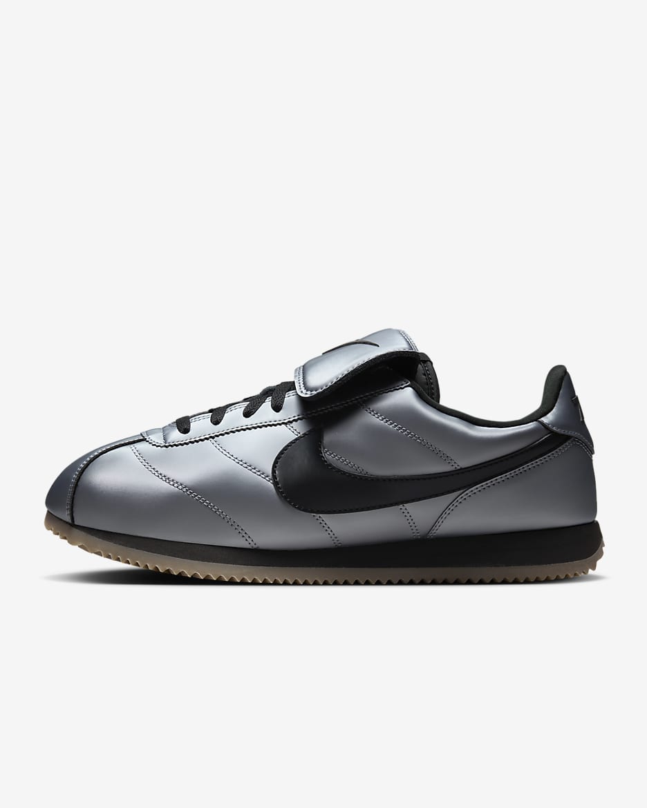 Nike Cortez SE 男鞋 - Metallic Cool Grey/Gum Dark Brown/黑色