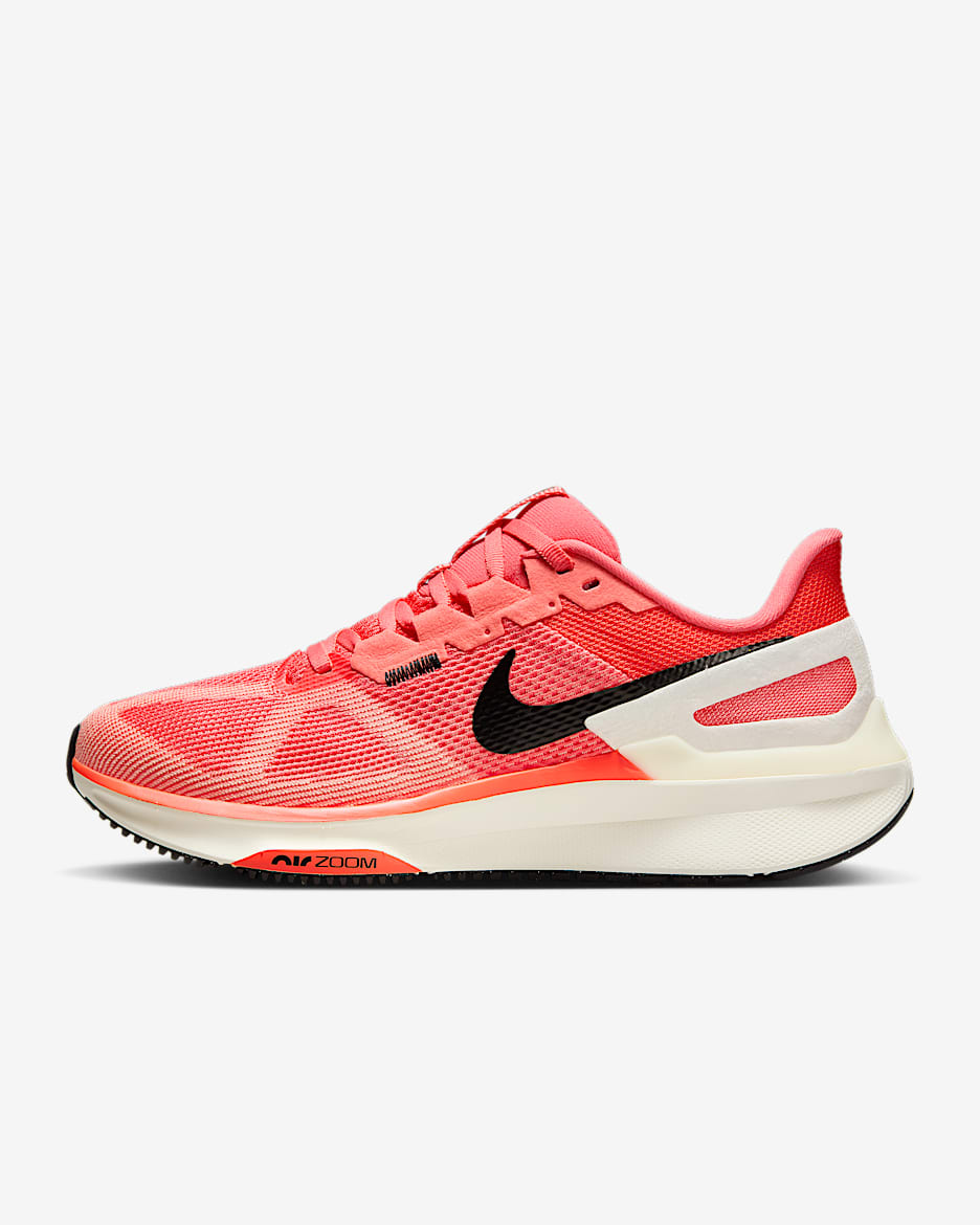 Chaussure de running sur route Nike Structure 25 pour femme - Magic Ember/Sail/Apricot Agate/Blanc