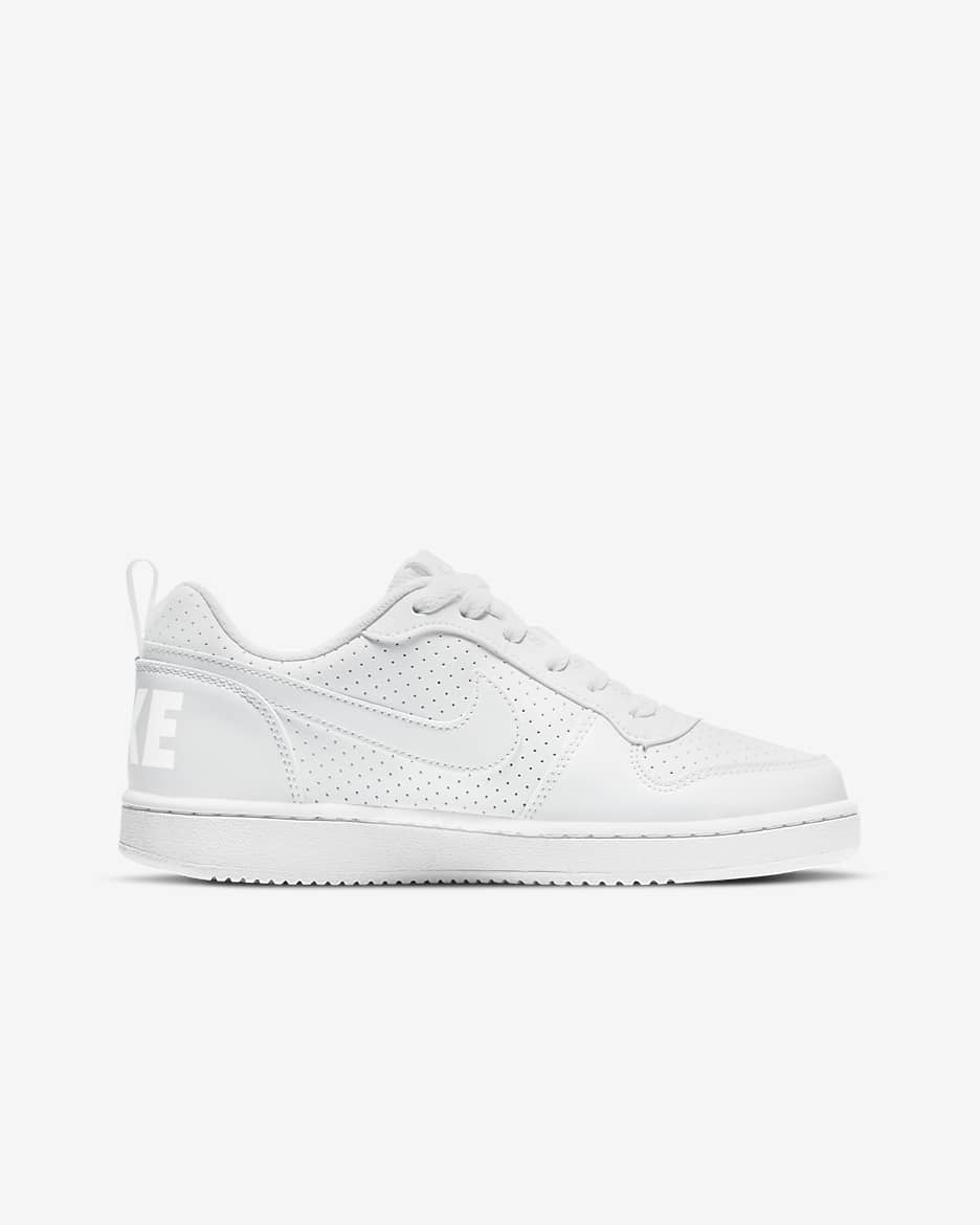 Nike Court Borough Low SL Big Kids' Shoes - White/White