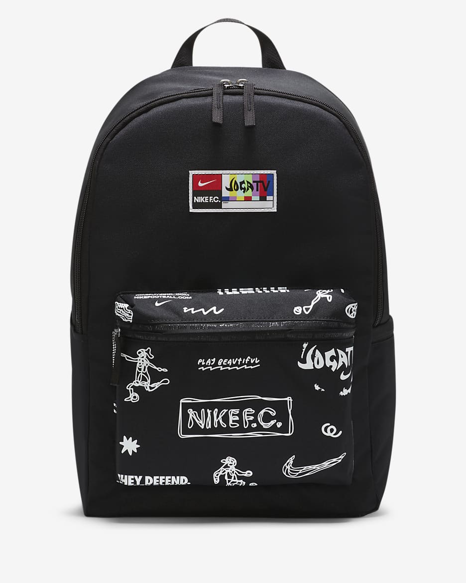 Nike F.C. Soccer Backpack - Black/White/White