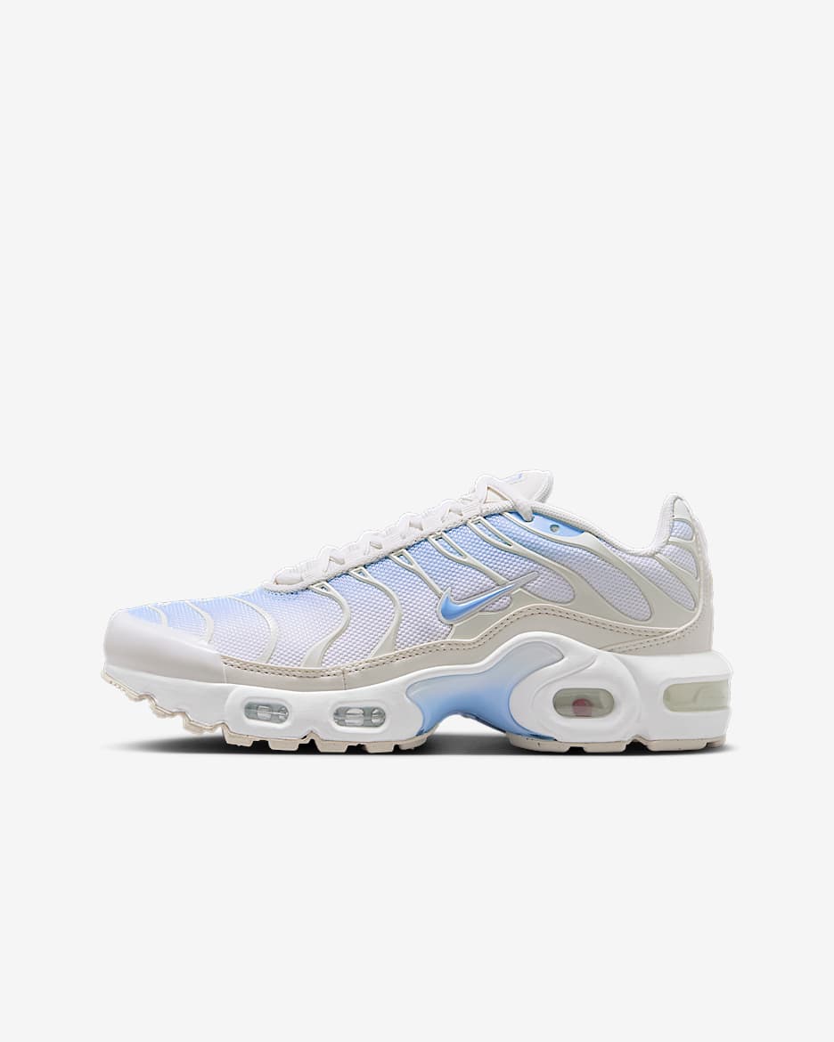 Nike Air Max Plus Older Kids' Shoes - Psychic Blue/White/Phantom/Psychic Blue