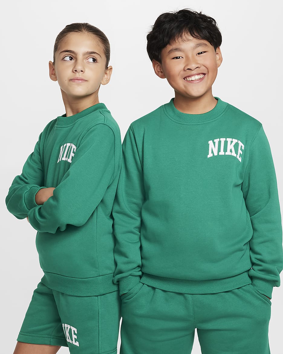nike french terry crewneck sweatshirt