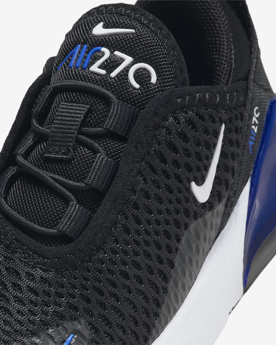 Chaussure Nike Air Max 270 pour bébé et tout-petit - Noir/Racer Blue/Dark Grey/Blanc