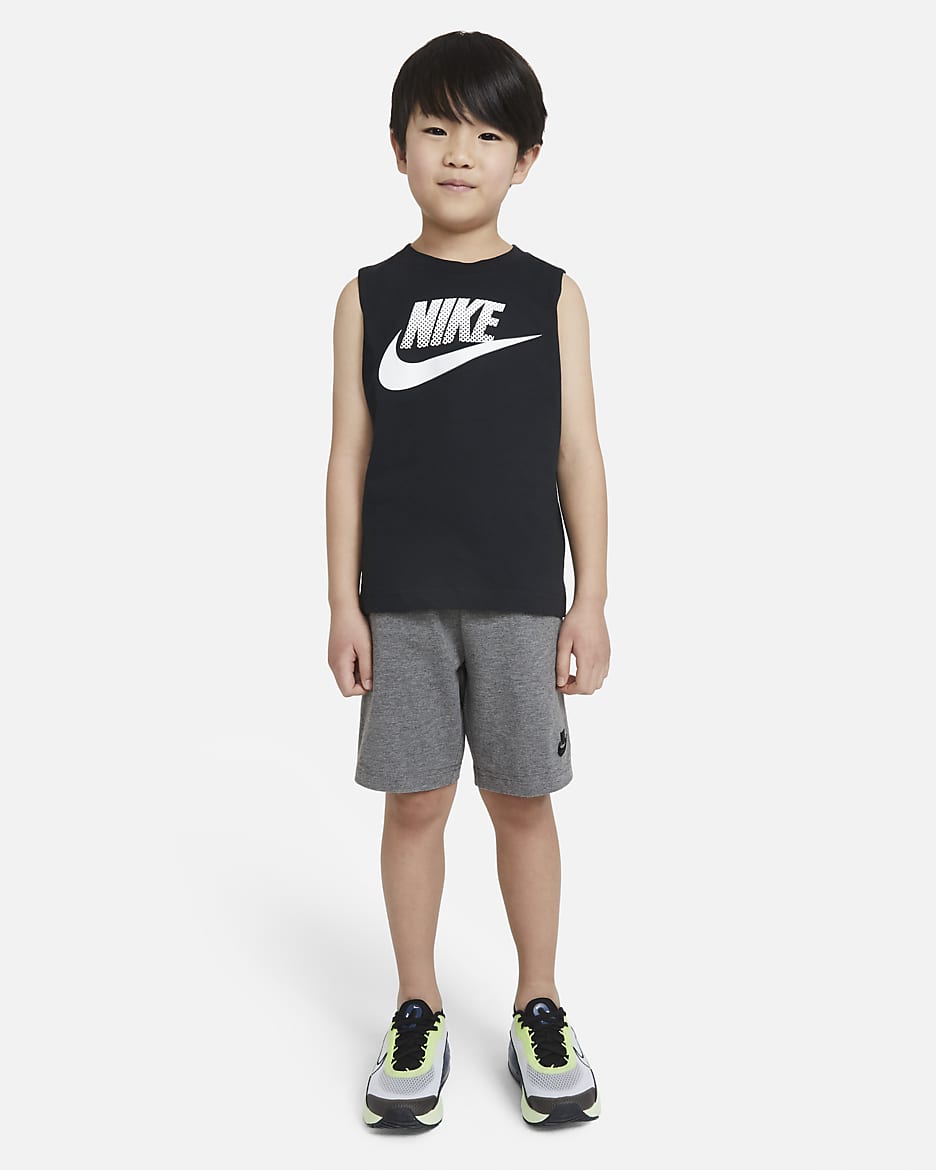Conjunto de camiseta de tirantes y shorts para niños talla pequeña Nike - Multicolor