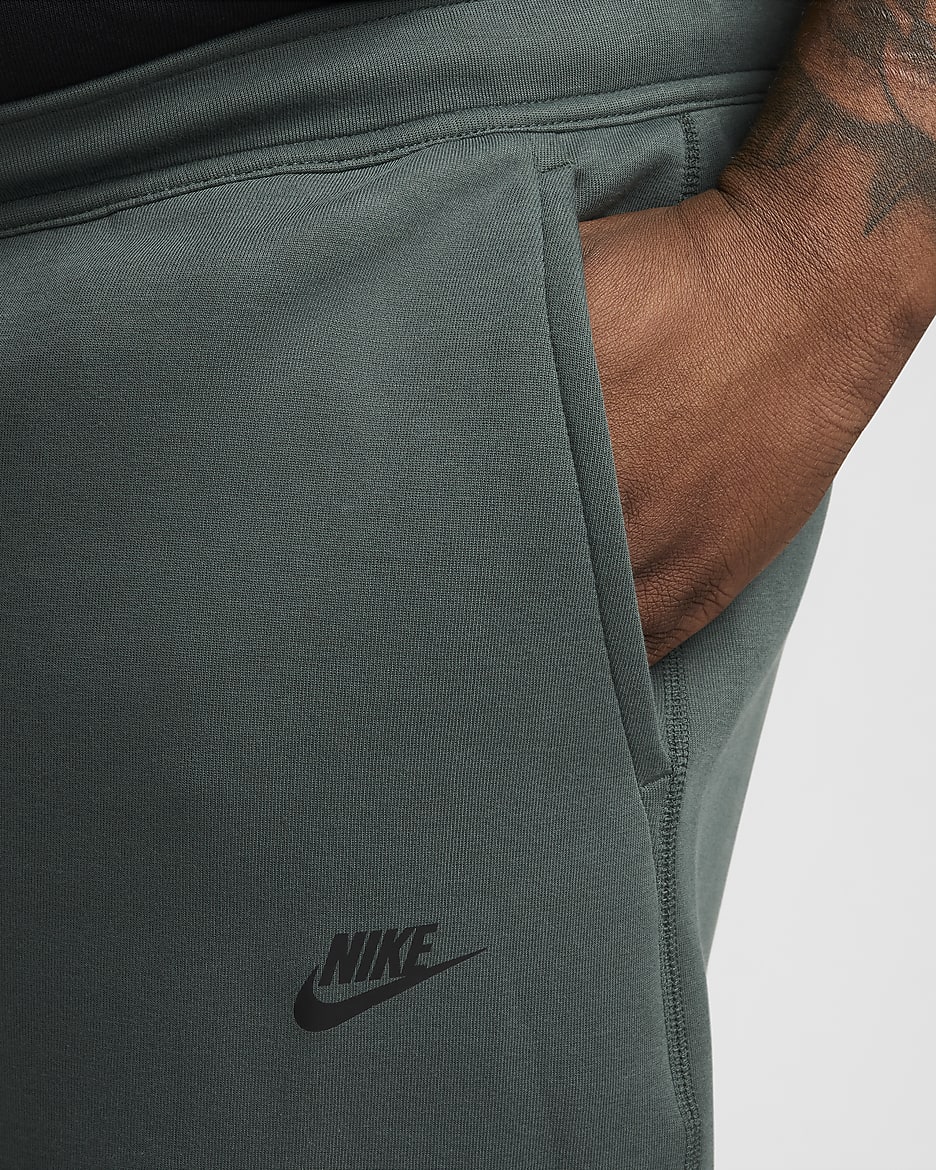 Joggers para hombre Nike Sportswear Tech Fleece - Verde vintage/Negro