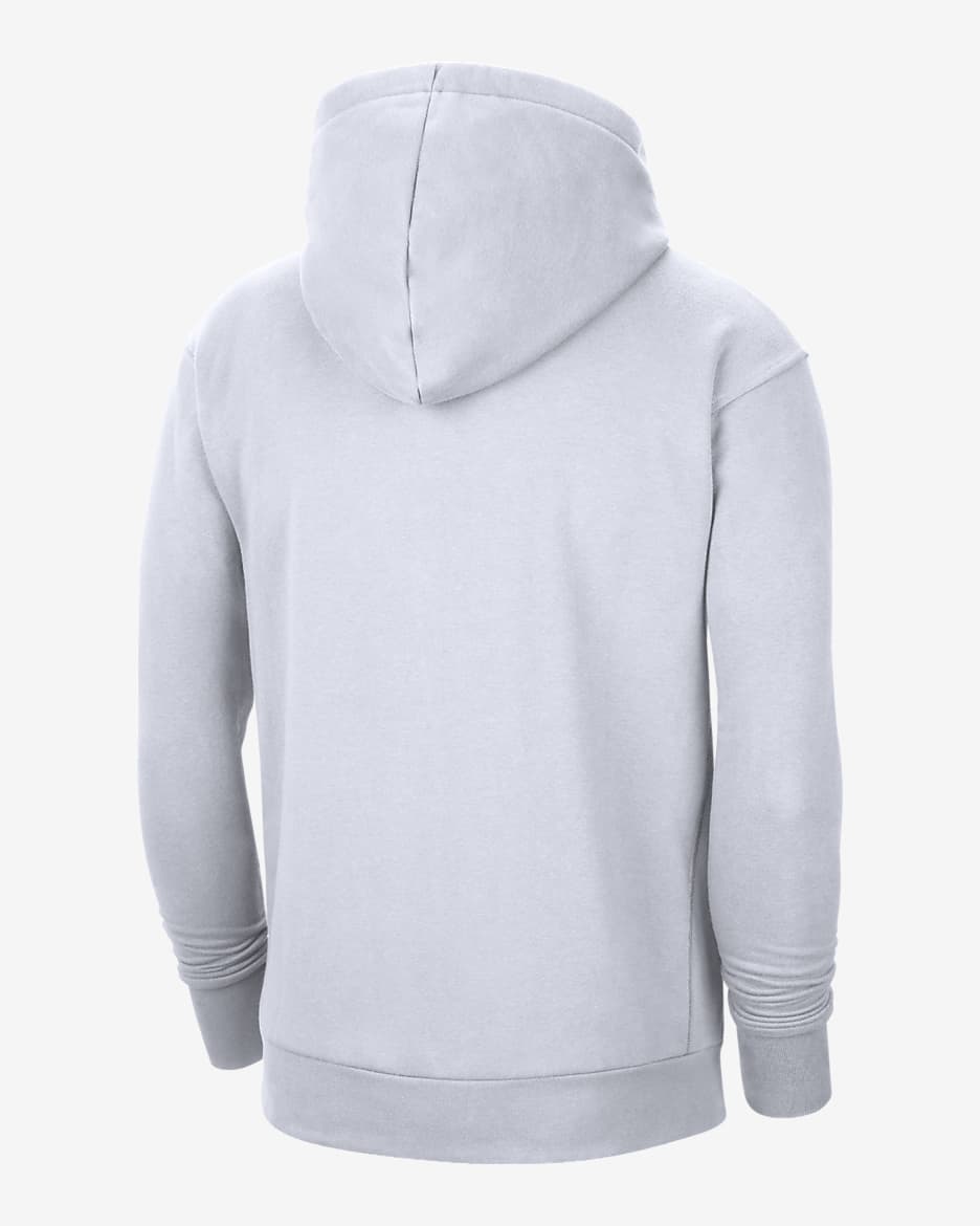 Sweat à capuche en tissu Fleece Nike WNBA pour Homme - Blanc/Brilliant Orange