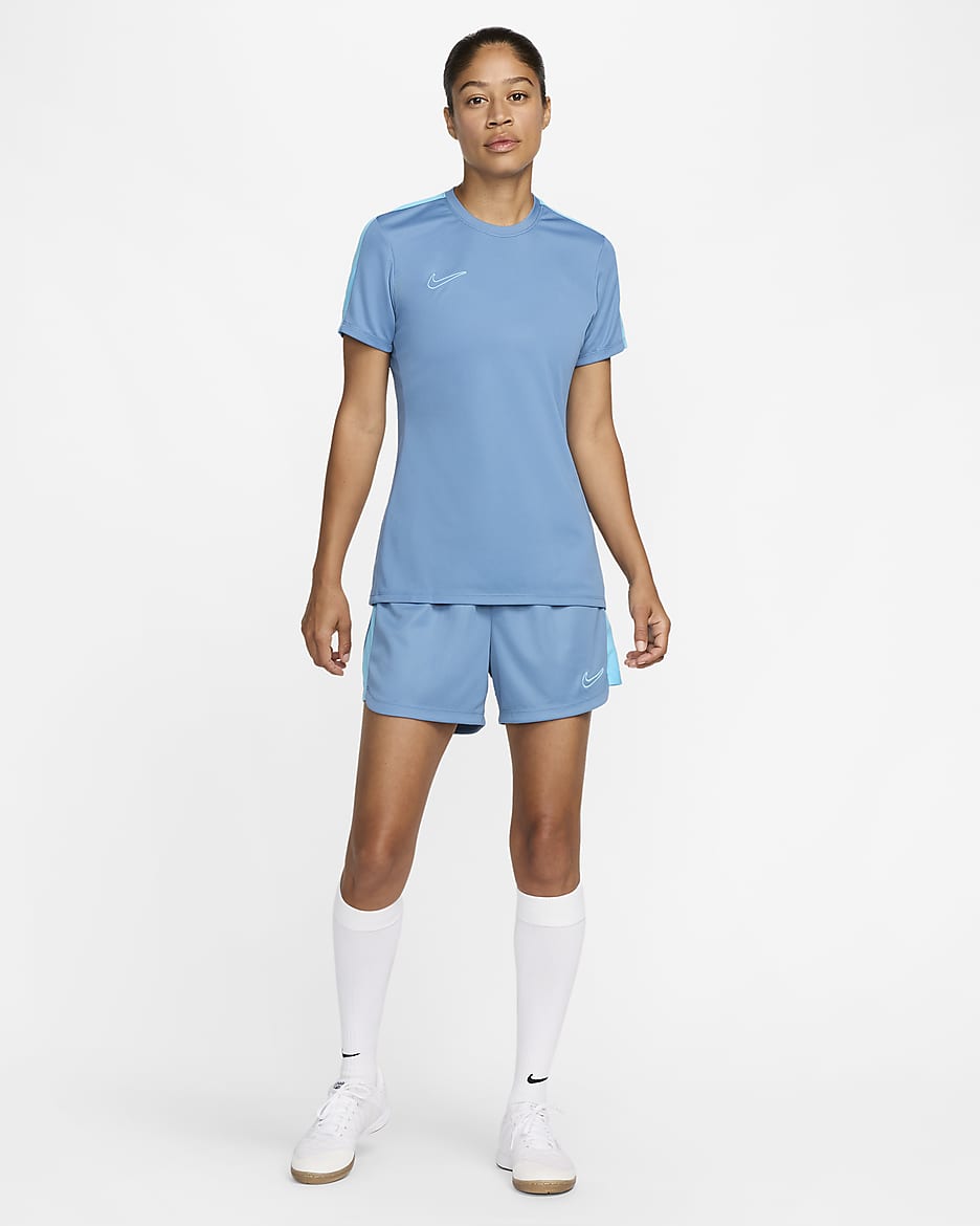 Nike Dri-FIT Academy 23 Women's Football Shorts - Aegean Storm/Baltic Blue/Baltic Blue