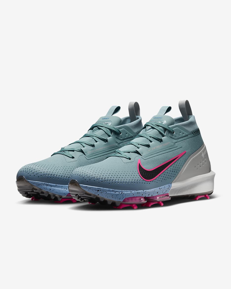 Nike Infinity Tour 2 GORE-TEX Men's Waterproof Golf Shoes - Denim Turquoise/Aegean Storm/Hyper Pink/Black