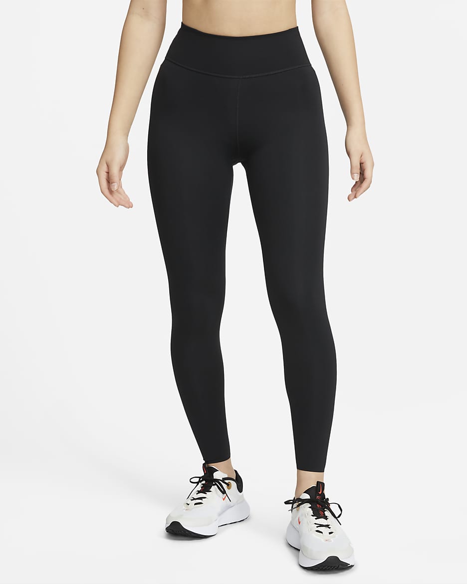 Nike One Luxe Women's Mid-Rise Pocket Leggings - Black/Clear