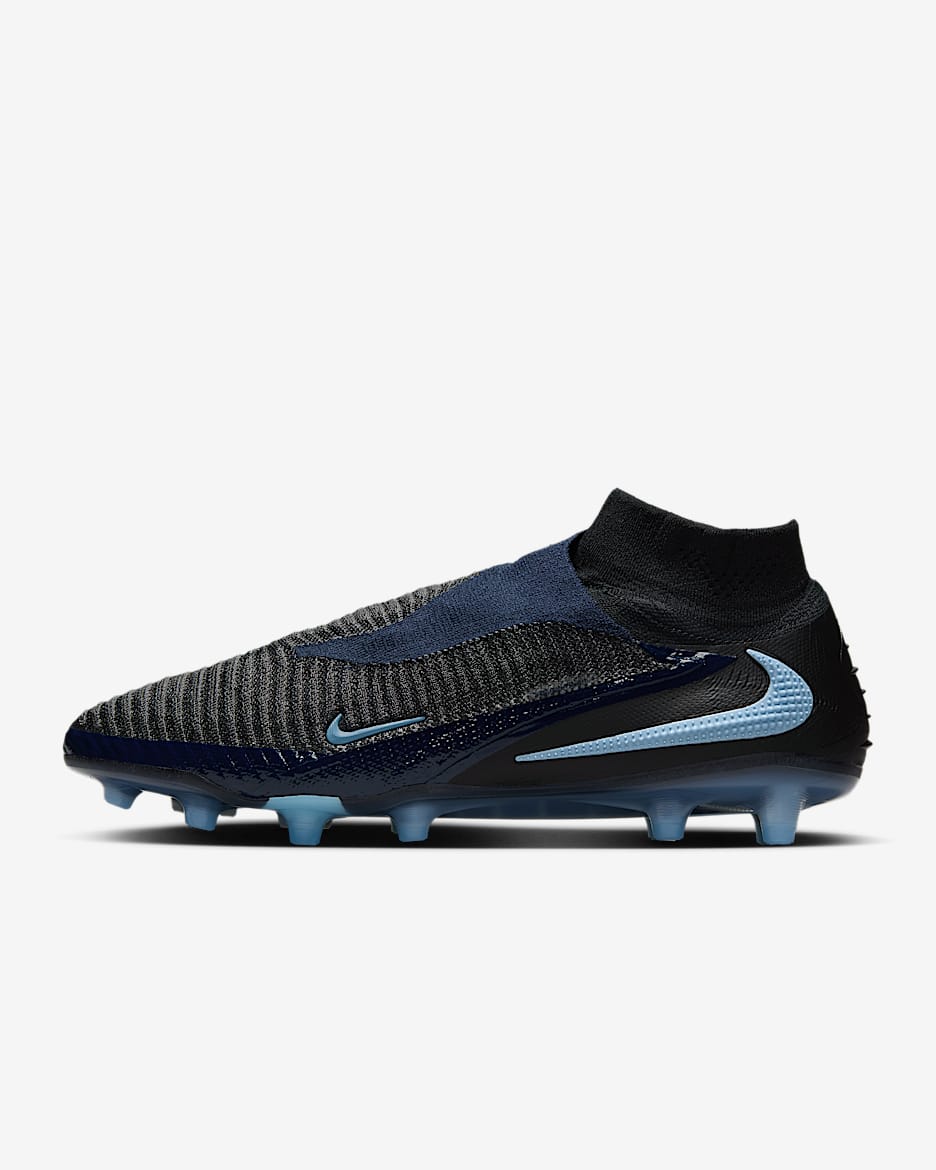 Nike Phantom 6 High Elite Artificial-Grass Soccer Cleats - Black/Black