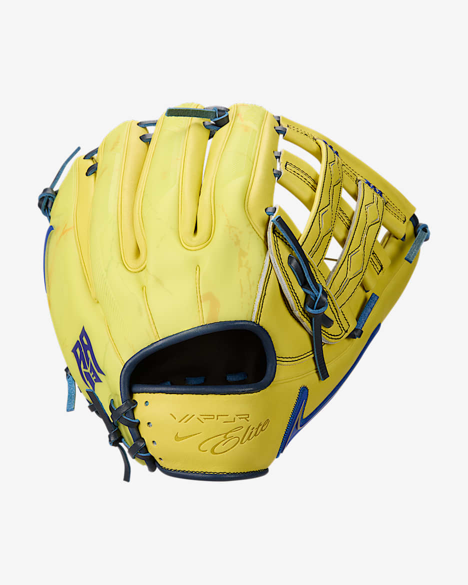 Nike Vapor Elite "Ronald Acuña Jr." Men's Fielding Glove - Opti Yellow/Hyper Blue/Hyper Blue