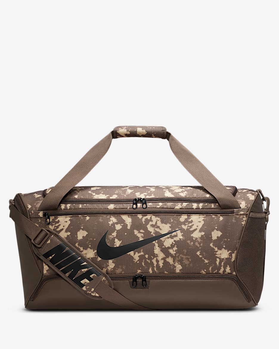 Nike Brasilia Duffel Bag (Medium, 60L) - Ironstone/Ironstone/Black