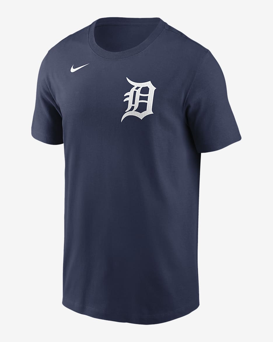 Detroit Tigers Fuse Wordmark Men's Nike MLB T-Shirt - Navy