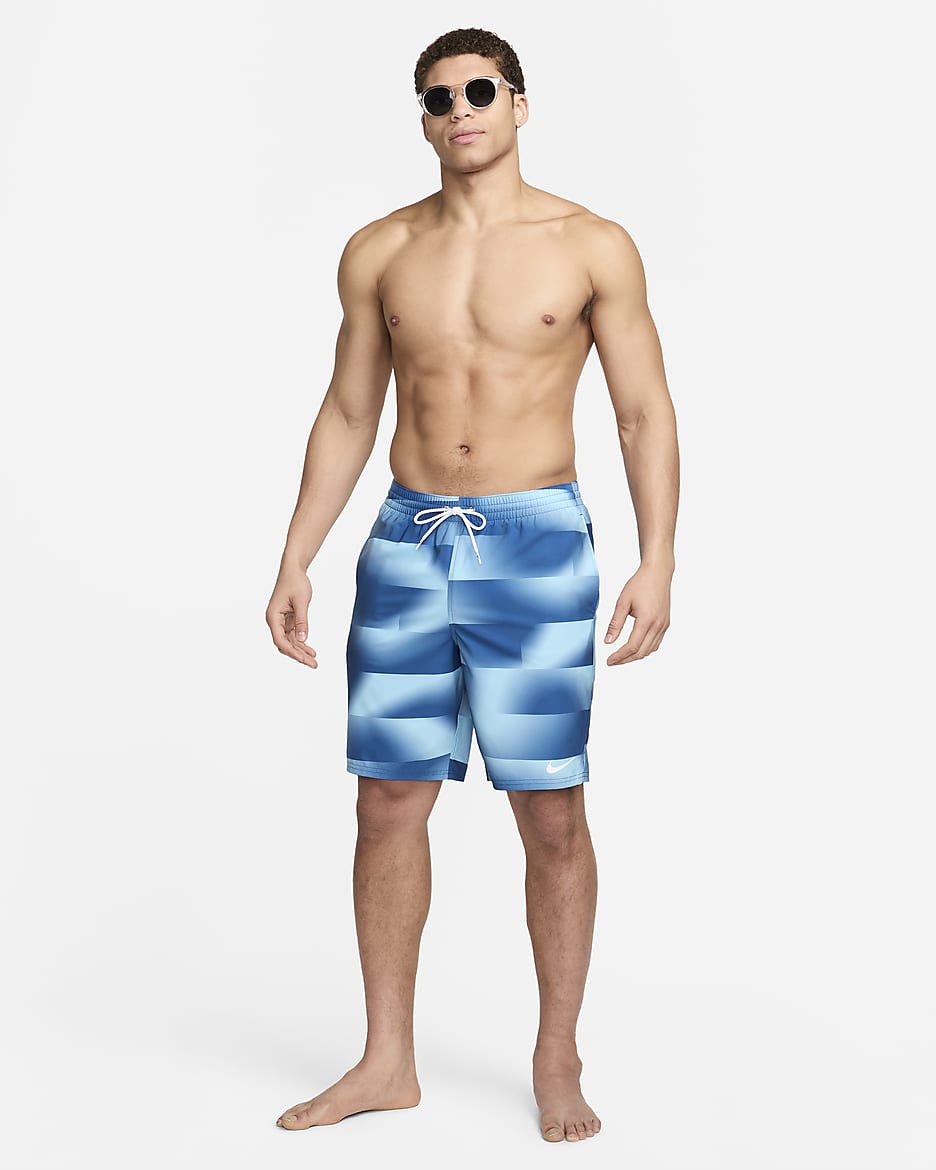 Shorts de vóleibol de 23 cm para hombre - Azul cancha