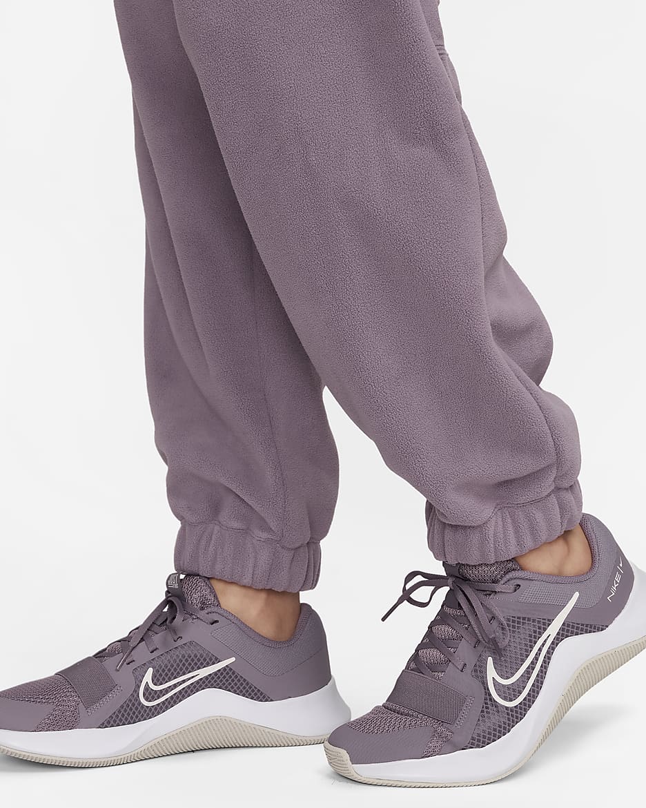 Nike Therma-FIT One lockere Fleecehose für Damen - Violet Dust/Pale Ivory