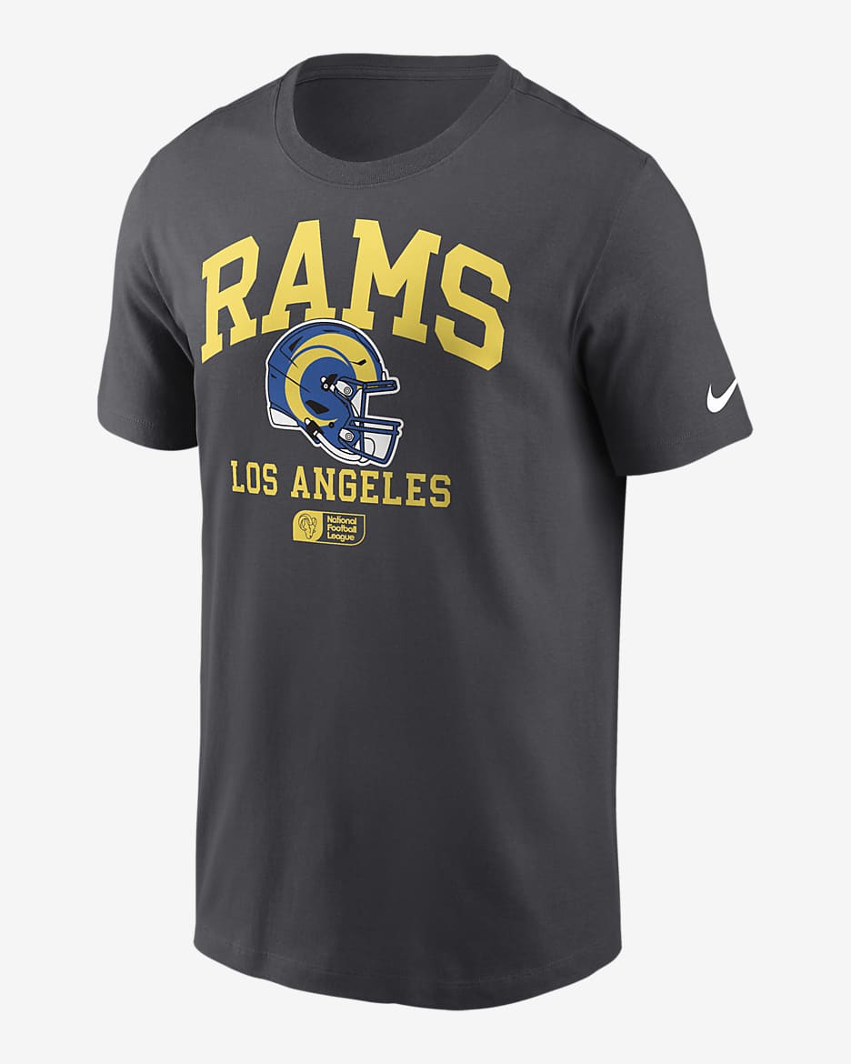 Los Angeles Rams Helmet Essential Men's Nike NFL T-Shirt - Anthracite